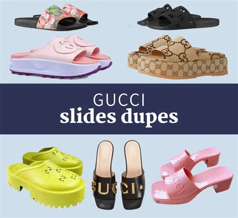 gucci slide heels dupe|gucci fur slides women.